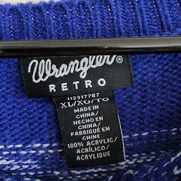 Wrangler Retro Abbey Crop Sweater Womens XL Balloon Sleeve Relaxed Festival - Picture 10 of 12